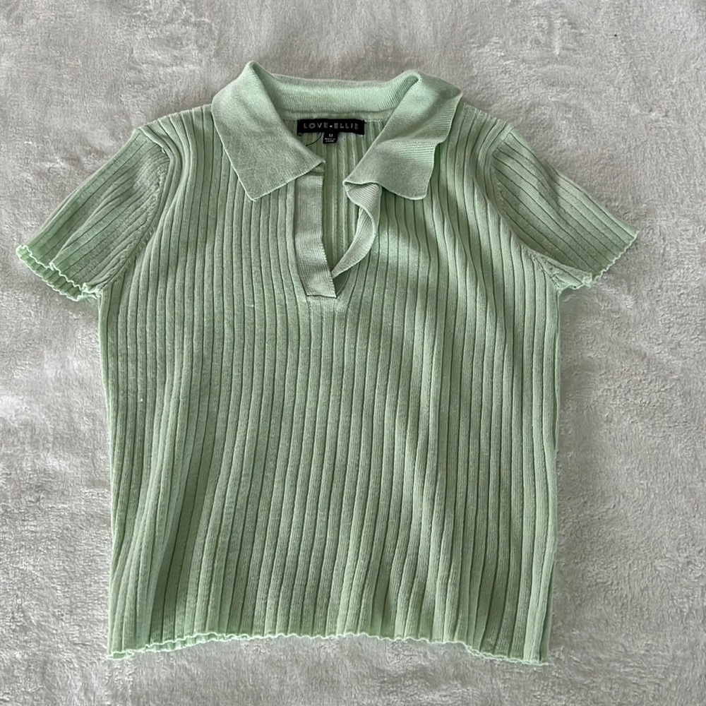 Girls - Crop collared top